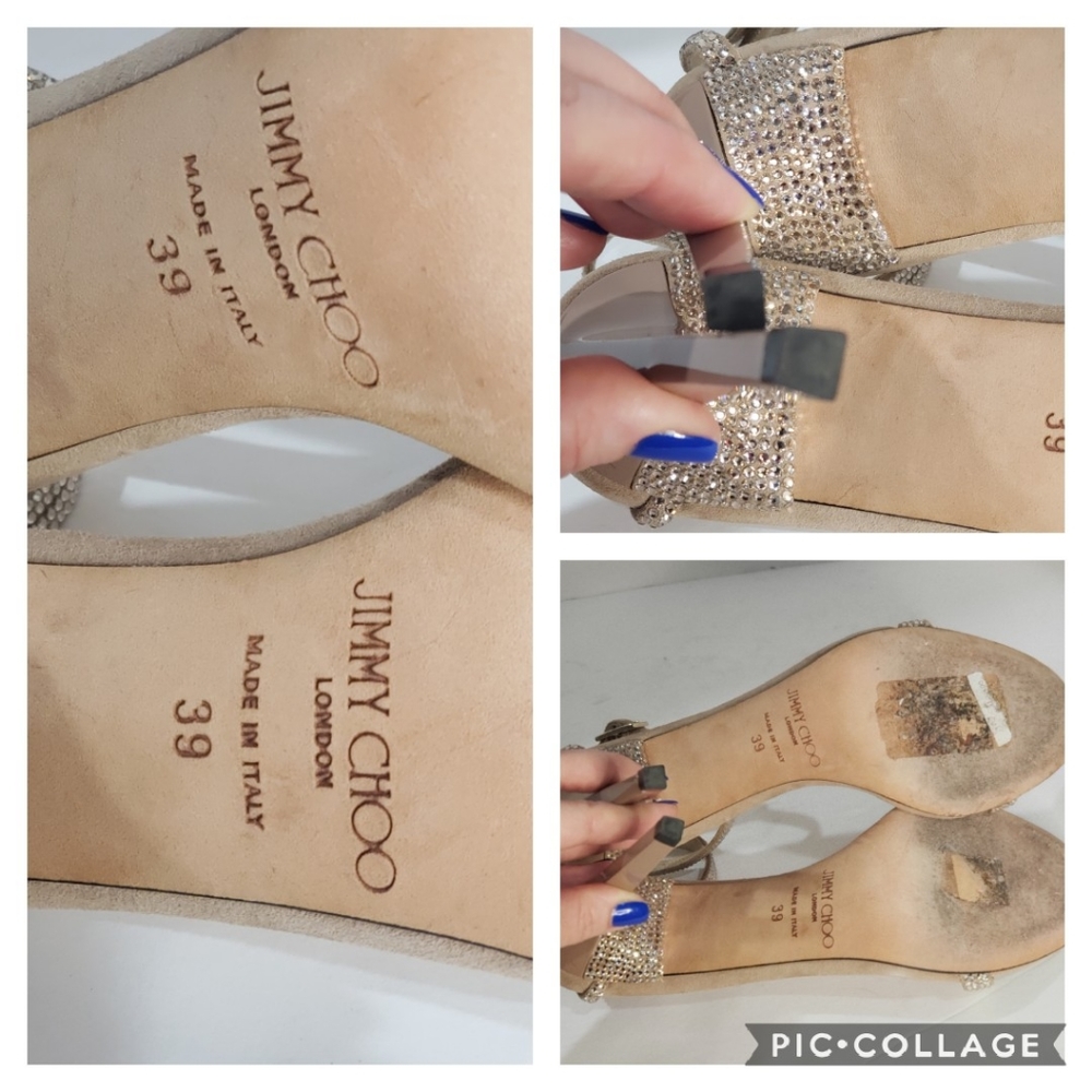 SOLD!!!🎊HP🎊1.18.18🎊Embellished leather heels👠 - Picture 8 of 8